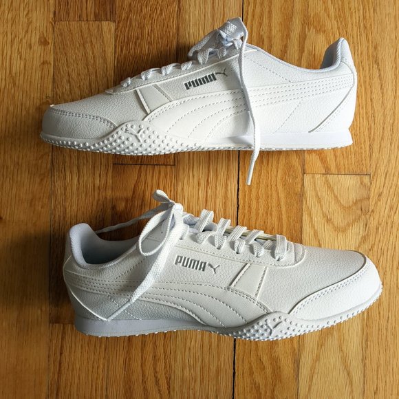 [SOLD] NWT Puma Bella Low Top Sneakers Classic White Athletic Running Shoes - Picture 2 of 14